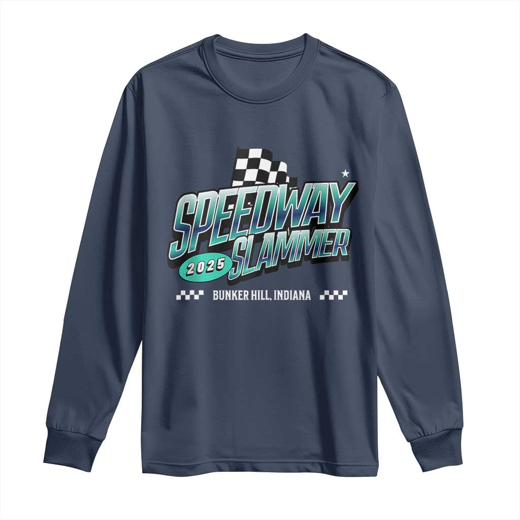 Speedway Slammer 2025 Long Sleeve Shirt Bunker Hill Indiana - Wonder Print Shop