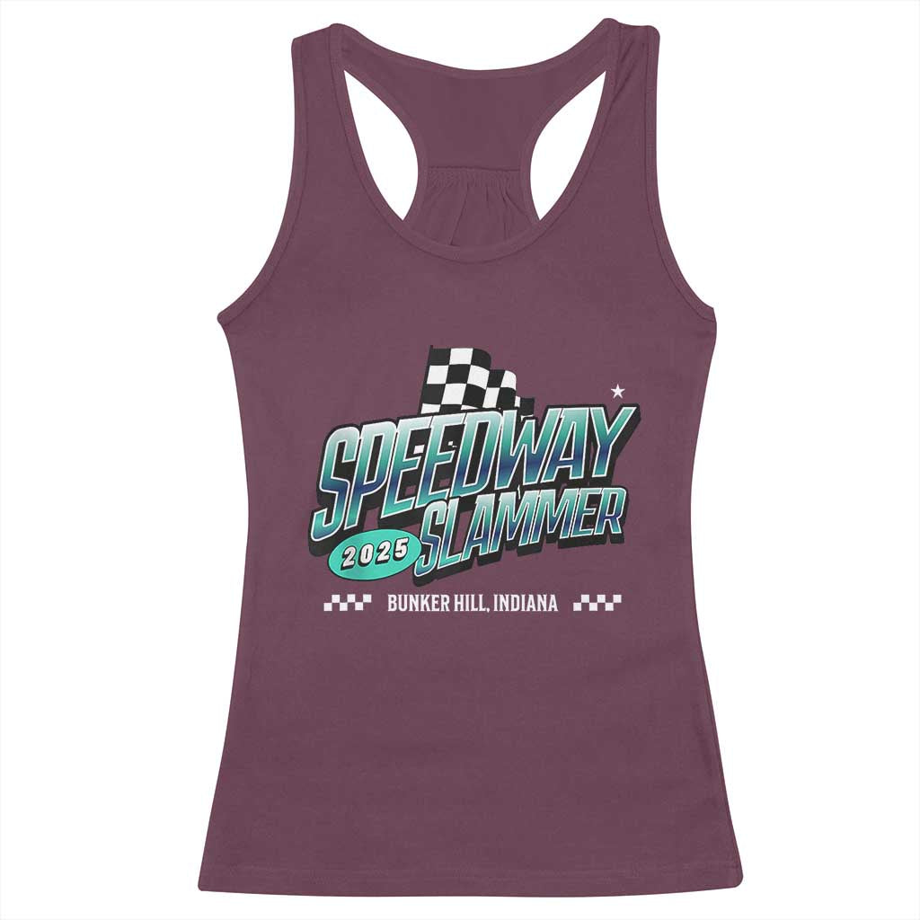 Speedway Slammer 2025 Racerback Tank Top Bunker Hill Indiana - Wonder Print Shop