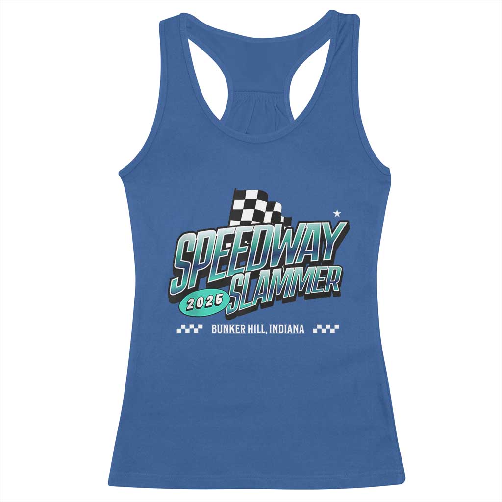 Speedway Slammer 2025 Racerback Tank Top Bunker Hill Indiana - Wonder Print Shop