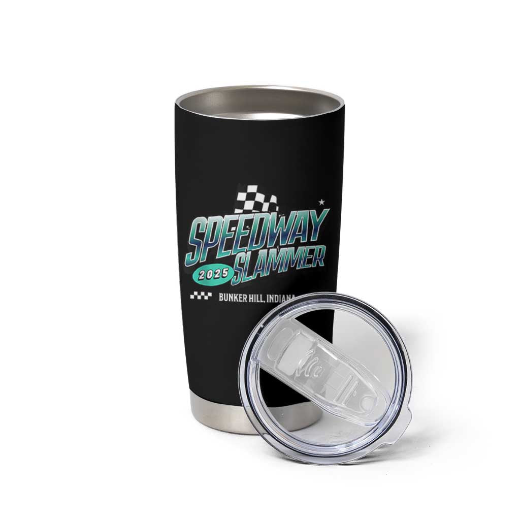 Speedway Slammer 2025 Tumbler Cup Bunker Hill Indiana - Wonder Print Shop