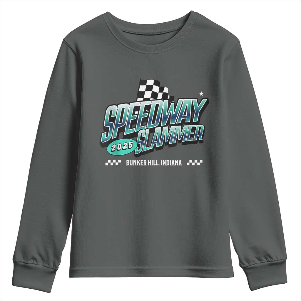 Speedway Slammer 2025 Youth Sweatshirt Bunker Hill Indiana - Wonder Print Shop
