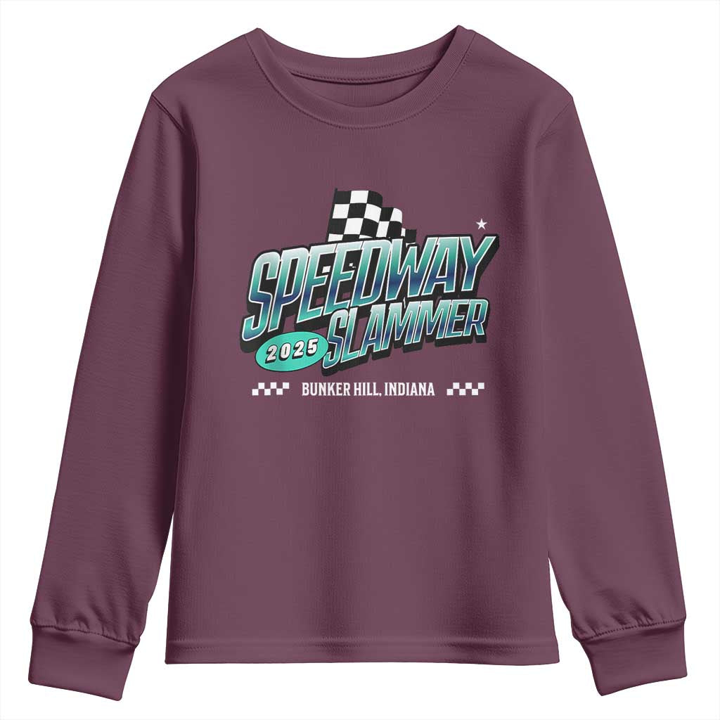 Speedway Slammer 2025 Youth Sweatshirt Bunker Hill Indiana - Wonder Print Shop