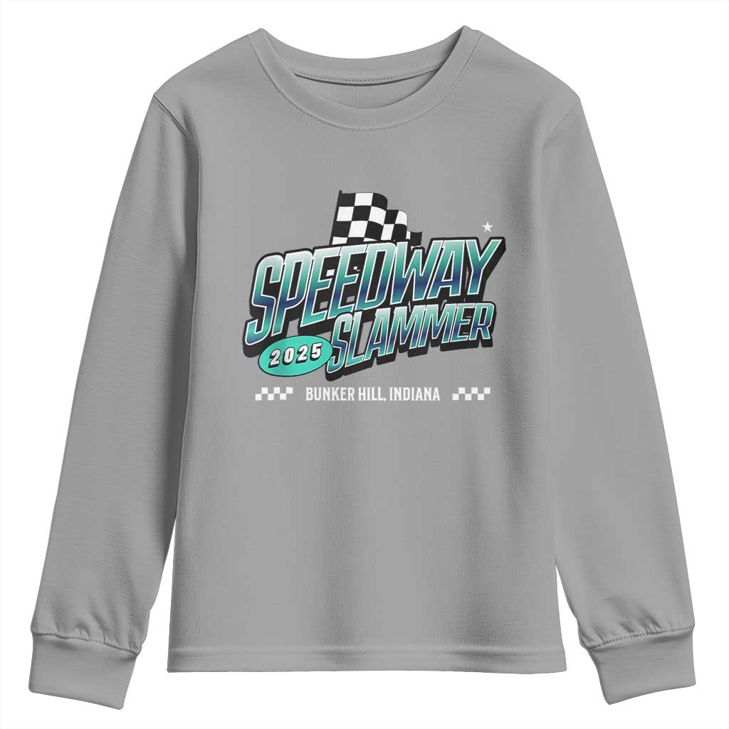 Speedway Slammer 2025 Youth Sweatshirt Bunker Hill Indiana - Wonder Print Shop