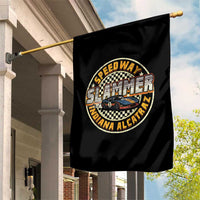 Speedway Slammer 2025 Garden Flag Indiana Alcatraz Retro Vintage Racing Graphic - Wonder Print Shop