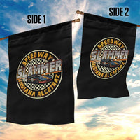Speedway Slammer 2025 Garden Flag Indiana Alcatraz Retro Vintage Racing Graphic - Wonder Print Shop
