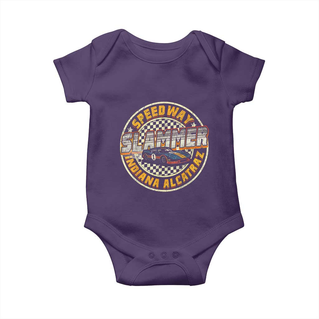 Speedway Slammer 2025 Baby Onesie Indiana Alcatraz Retro Vintage Racing Graphic - Wonder Print Shop