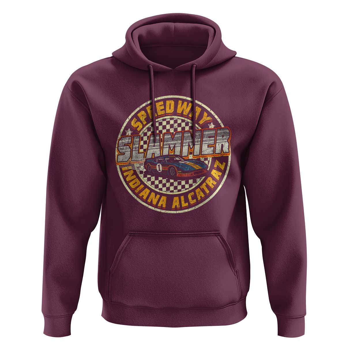 Speedway Slammer 2025 Hoodie Indiana Alcatraz Retro Vintage Racing Graphic - Wonder Print Shop