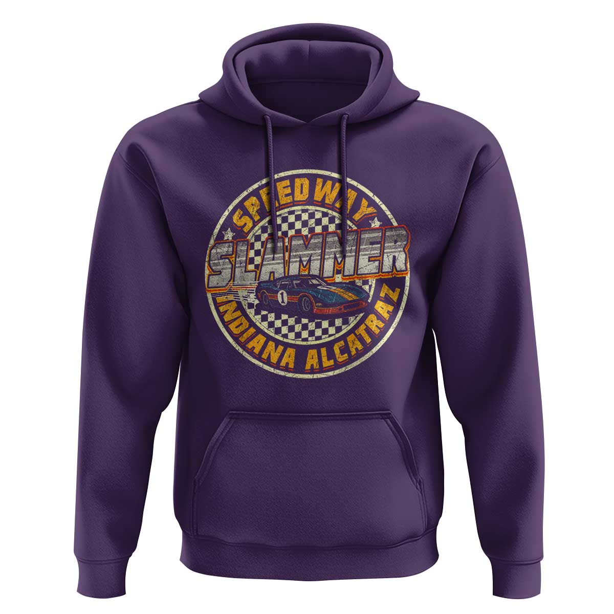 Speedway Slammer 2025 Hoodie Indiana Alcatraz Retro Vintage Racing Graphic - Wonder Print Shop