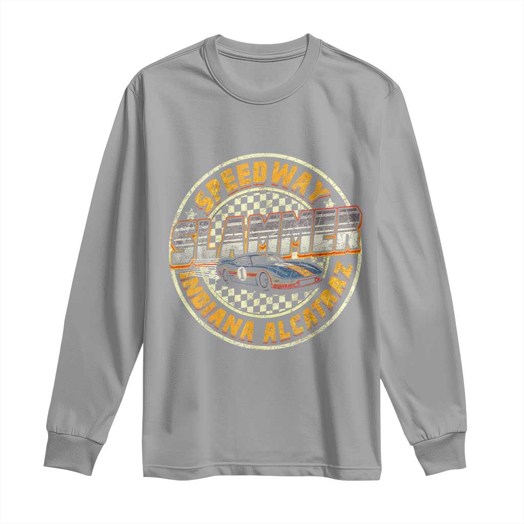 Speedway Slammer 2025 Long Sleeve Shirt Indiana Alcatraz Retro Vintage Racing Graphic - Wonder Print Shop