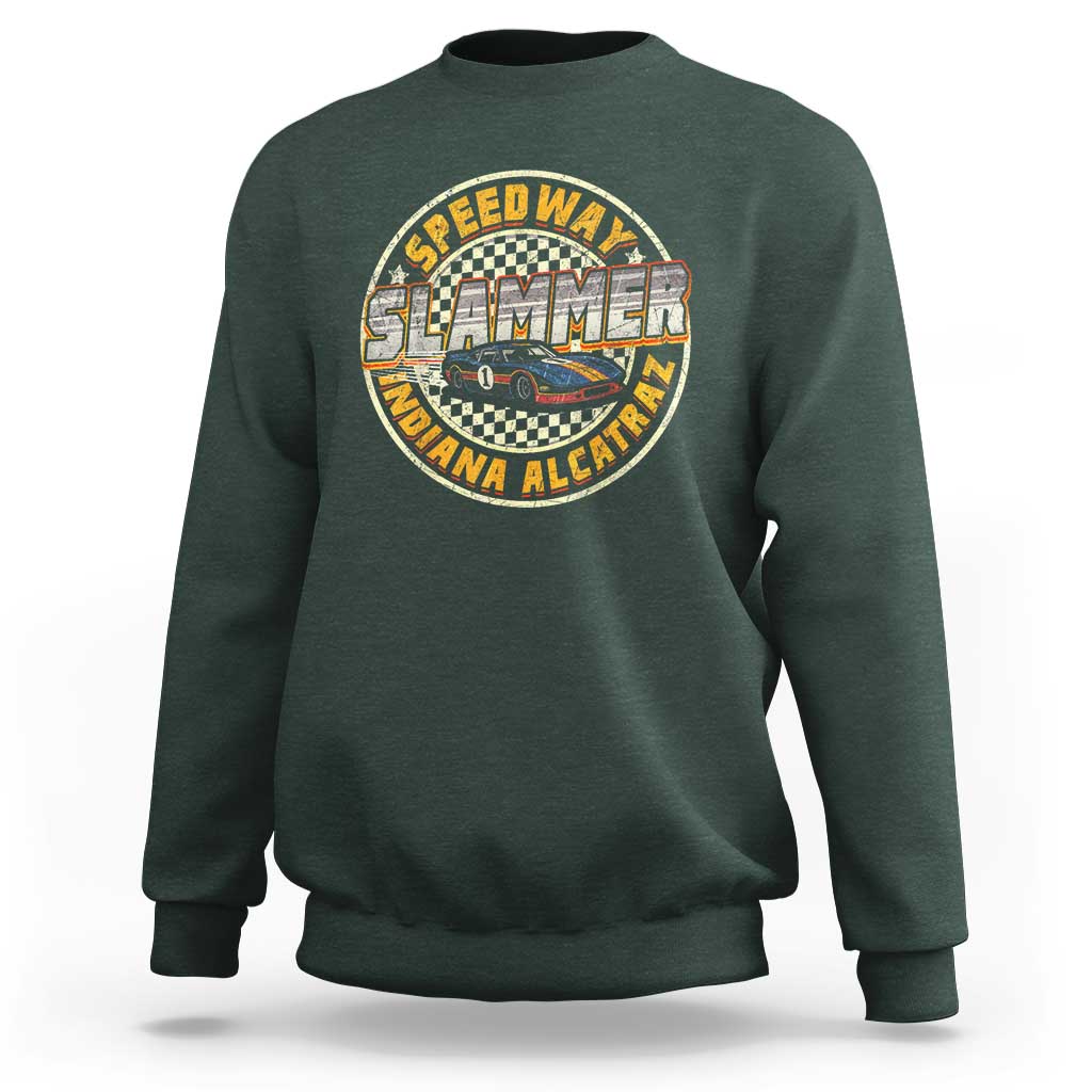 Speedway Slammer 2025 Sweatshirt Indiana Alcatraz Retro Vintage Racing Graphic - Wonder Print Shop