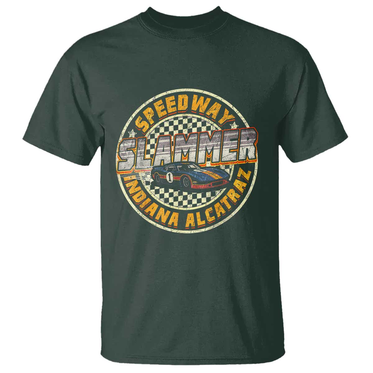Speedway Slammer 2025 T Shirt Indiana Alcatraz Retro Vintage Racing Graphic - Wonder Print Shop