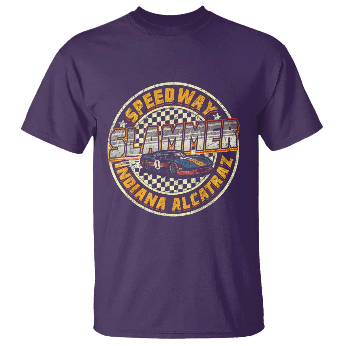 Speedway Slammer 2025 T Shirt Indiana Alcatraz Retro Vintage Racing Graphic - Wonder Print Shop