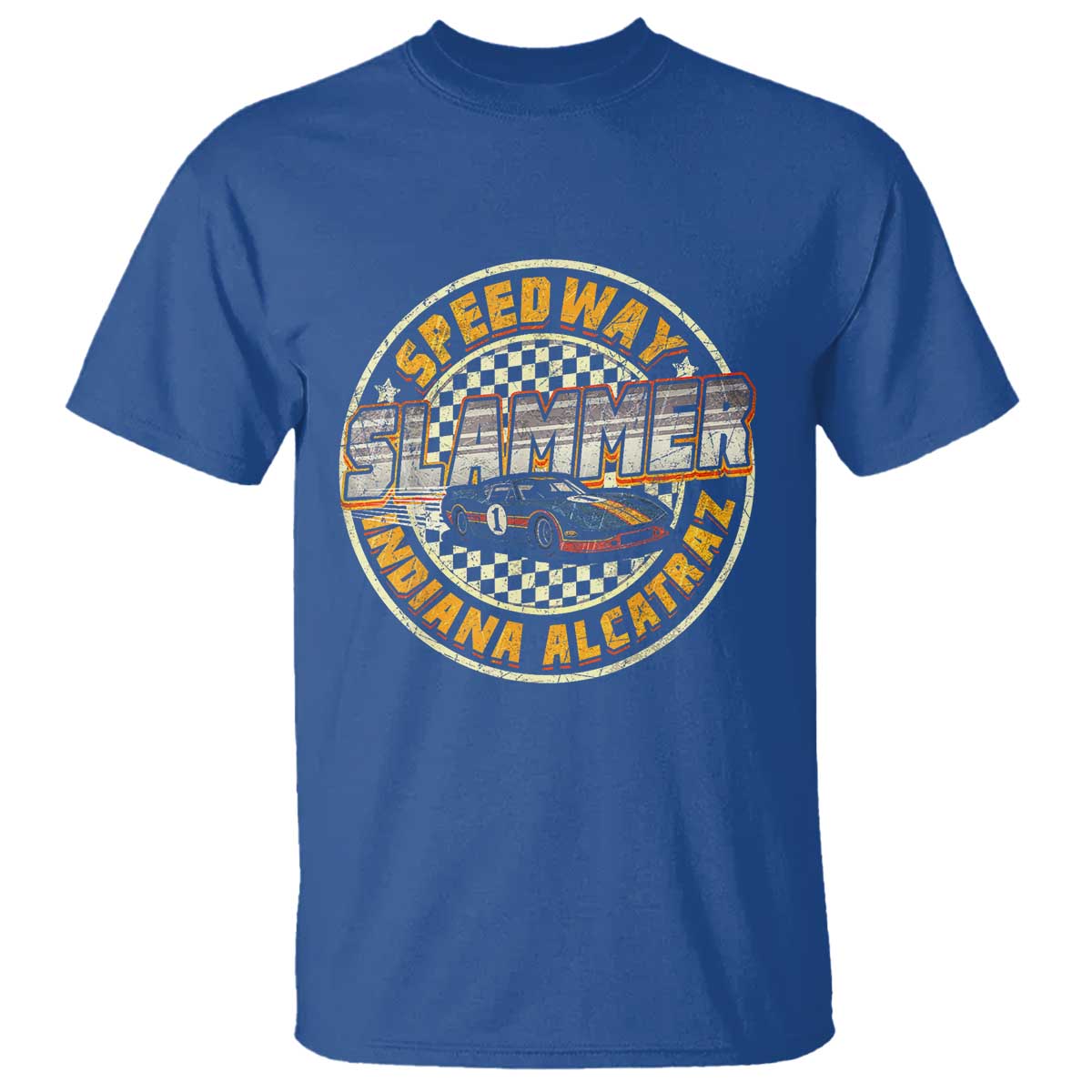 Speedway Slammer 2025 T Shirt Indiana Alcatraz Retro Vintage Racing Graphic - Wonder Print Shop