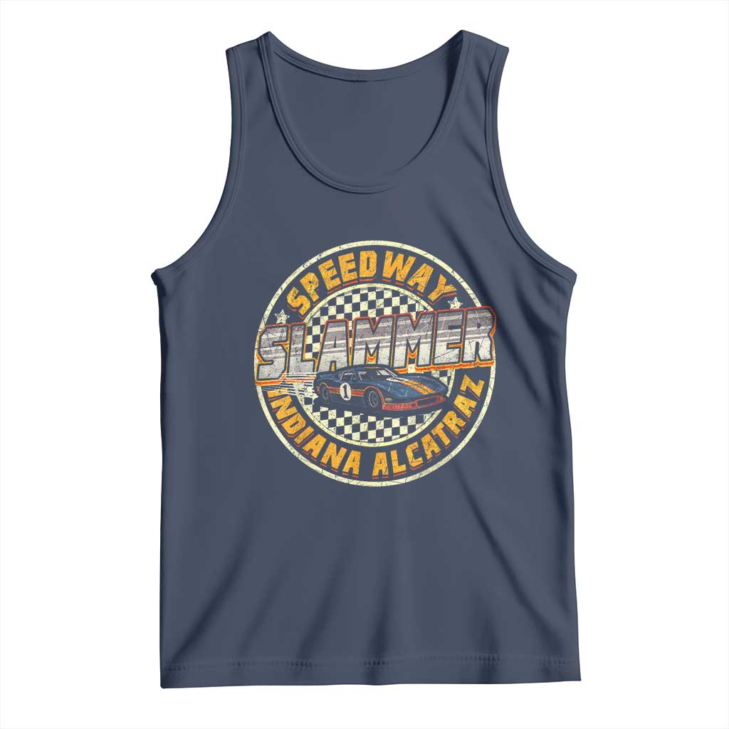 Speedway Slammer 2025 Tank Top Indiana Alcatraz Retro Vintage Racing Graphic - Wonder Print Shop