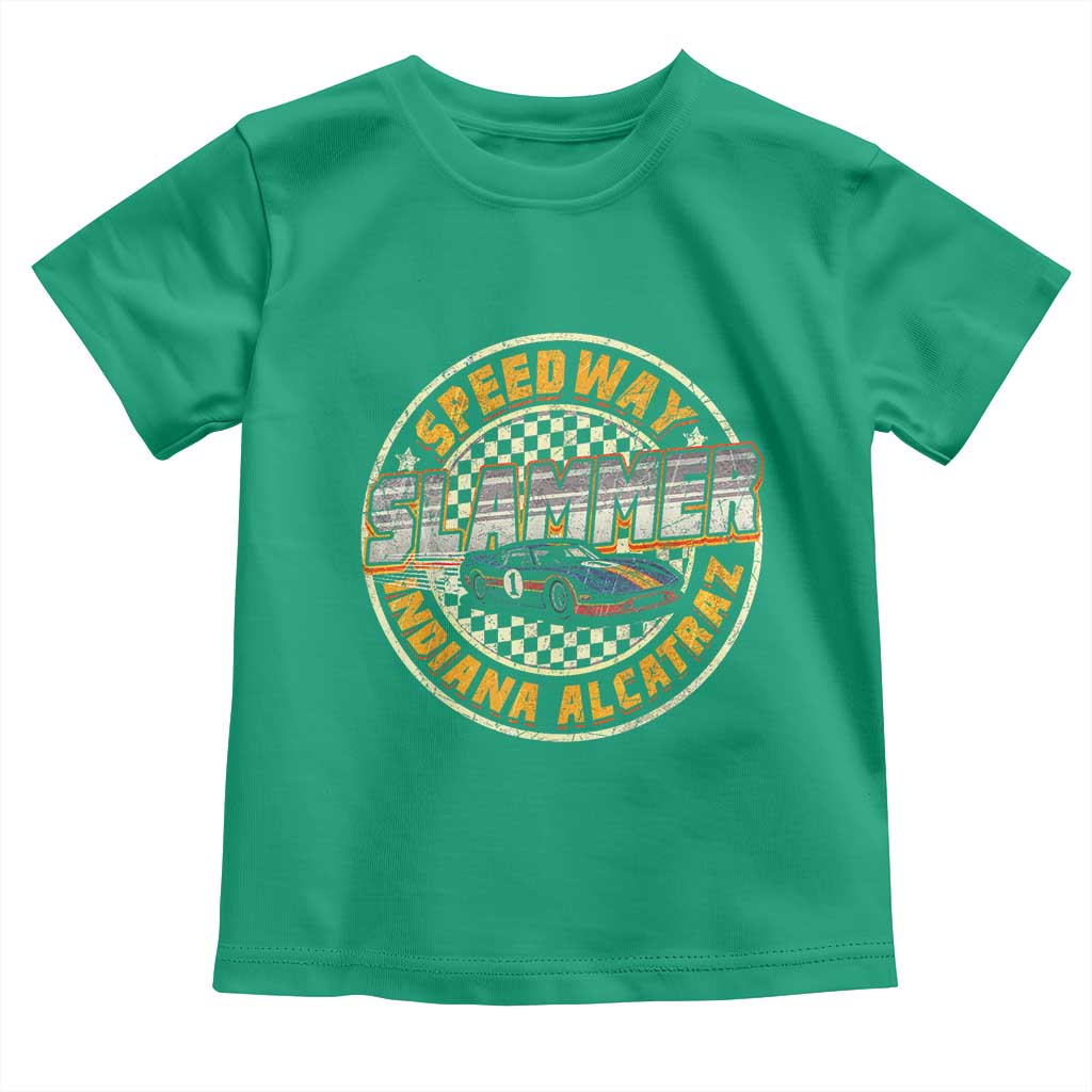 Speedway Slammer 2025 Toddler T Shirt Indiana Alcatraz Retro Vintage Racing Graphic - Wonder Print Shop