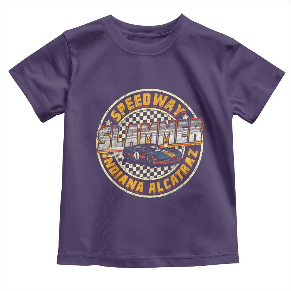 Speedway Slammer 2025 Toddler T Shirt Indiana Alcatraz Retro Vintage Racing Graphic - Wonder Print Shop