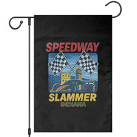 Speedway Slammer 2025 Garden Flag Indiana Alcatraz Vintage Racing Graphic - Wonder Print Shop