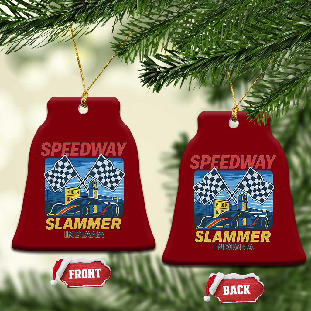 Speedway Slammer 2025 Ceramic Ornament Indiana Alcatraz Vintage Racing Graphic - Wonder Print Shop