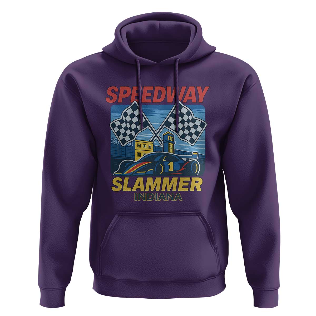 Speedway Slammer 2025 Hoodie Indiana Alcatraz Vintage Racing Graphic - Wonder Print Shop