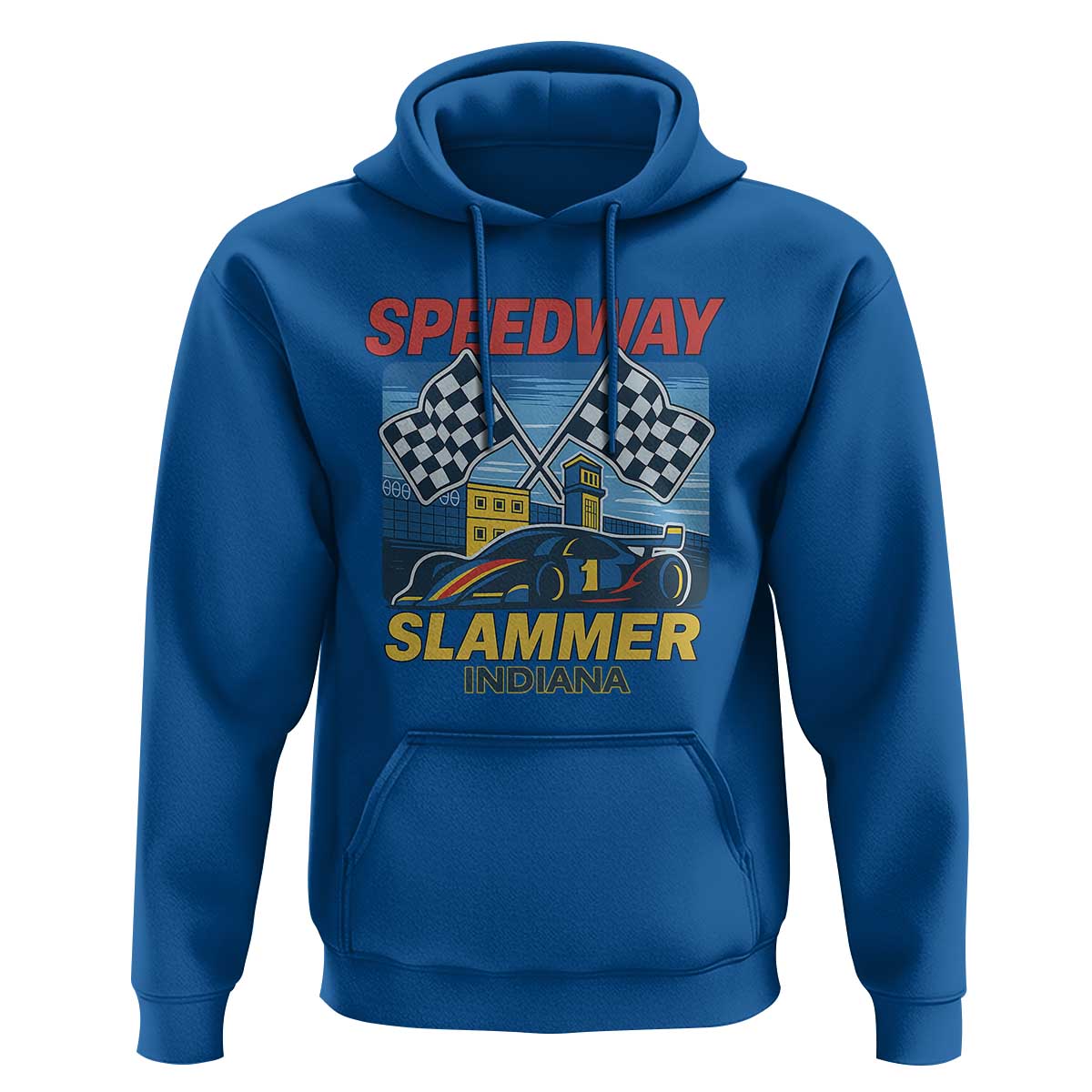 Speedway Slammer 2025 Hoodie Indiana Alcatraz Vintage Racing Graphic - Wonder Print Shop
