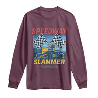Speedway Slammer 2025 Long Sleeve Shirt Indiana Alcatraz Vintage Racing Graphic - Wonder Print Shop