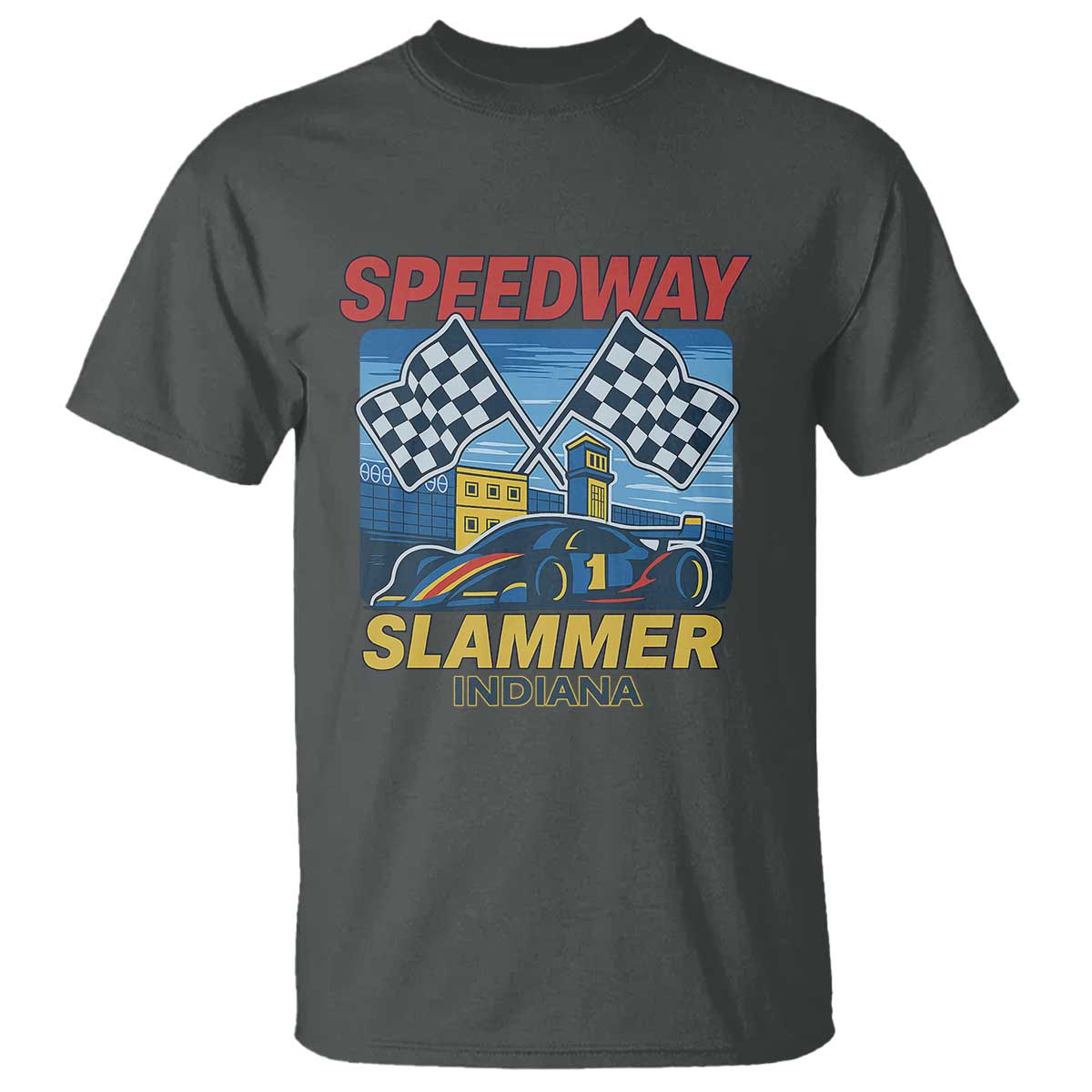 Speedway Slammer 2025 T Shirt Indiana Alcatraz Vintage Racing Graphic - Wonder Print Shop