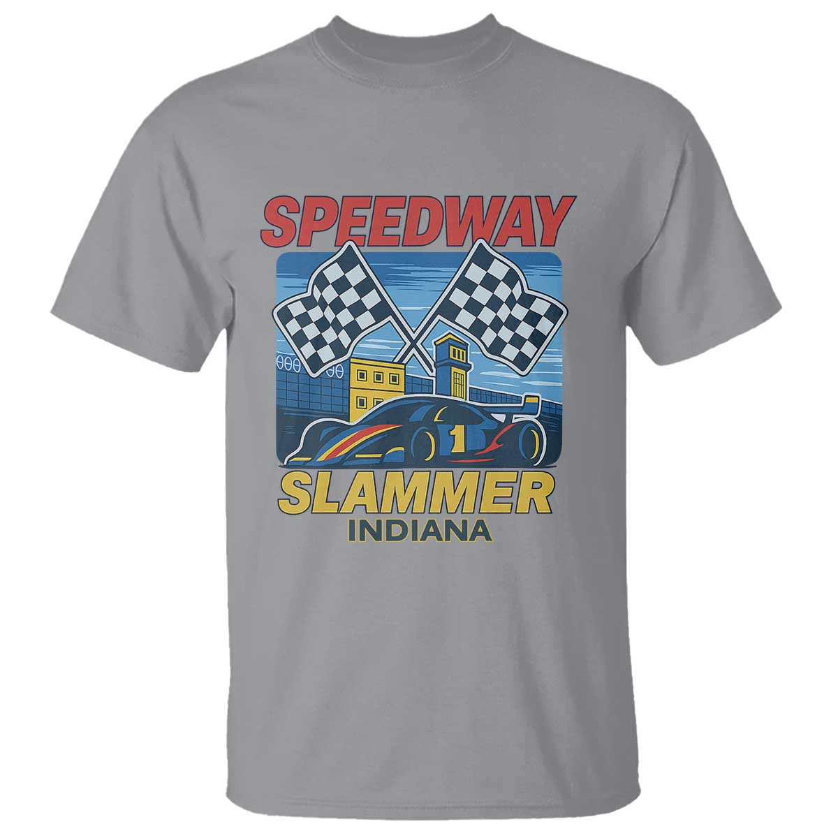 Speedway Slammer 2025 T Shirt Indiana Alcatraz Vintage Racing Graphic - Wonder Print Shop