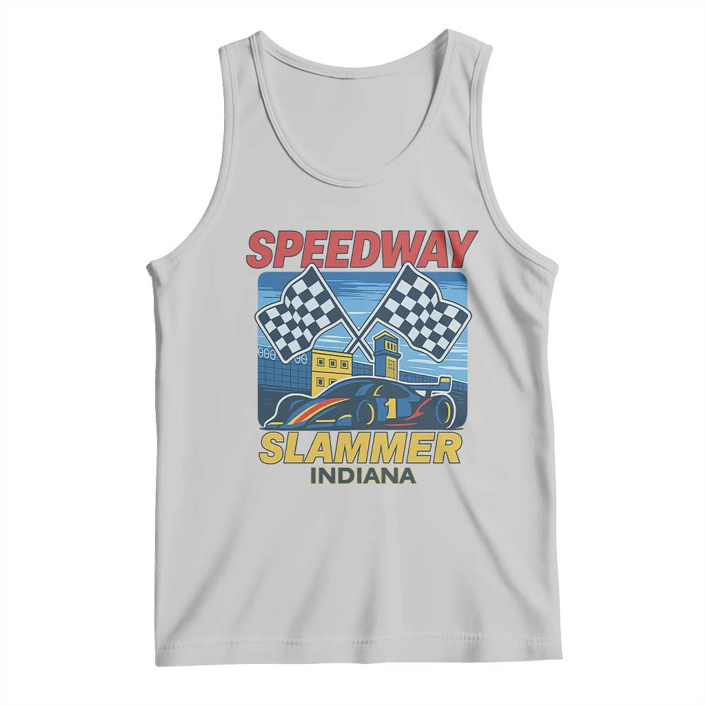 Speedway Slammer 2025 Tank Top Indiana Alcatraz Vintage Racing Graphic - Wonder Print Shop