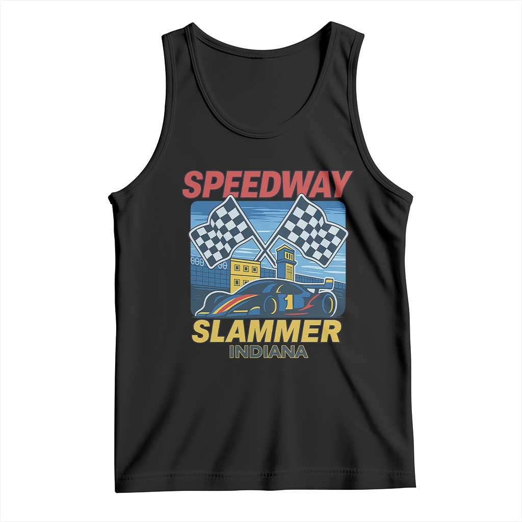 Speedway Slammer 2025 Tank Top Indiana Alcatraz Vintage Racing Graphic - Wonder Print Shop