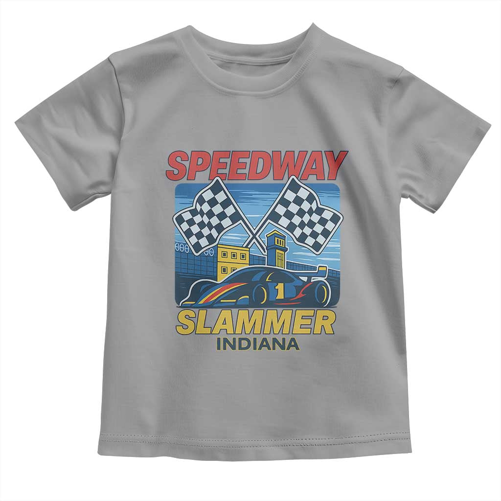 Speedway Slammer 2025 Toddler T Shirt Indiana Alcatraz Vintage Racing Graphic - Wonder Print Shop