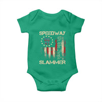 Speedway Slammer 2025 Baby Onesie We The People Patriotic Distressed American Flag - Wonder Print Shop