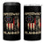 Speedway Slammer 2025 4 in 1 Can Cooler Tumbler We The People Patriotic Distressed American Flag - Wonder Print Shop