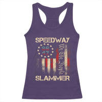 Speedway Slammer 2025 Racerback Tank Top We The People Patriotic Distressed American Flag - Wonder Print Shop