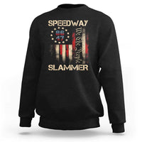 Speedway Slammer 2025 Sweatshirt We The People Patriotic Distressed American Flag - Wonder Print Shop