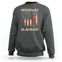 Speedway Slammer 2025 Sweatshirt We The People Patriotic Distressed American Flag - Wonder Print Shop
