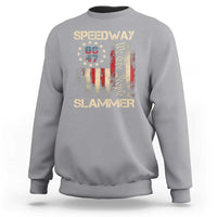 Speedway Slammer 2025 Sweatshirt We The People Patriotic Distressed American Flag - Wonder Print Shop