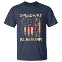 Speedway Slammer 2025 T Shirt We The People Patriotic Distressed American Flag - Wonder Print Shop