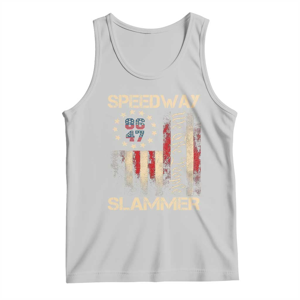 Speedway Slammer 2025 Tank Top We The People Patriotic Distressed American Flag - Wonder Print Shop