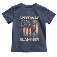 Speedway Slammer 2025 Toddler T Shirt We The People Patriotic Distressed American Flag - Wonder Print Shop