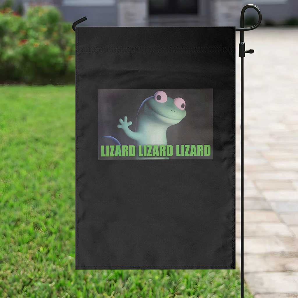 Funny Lizard Lizard Lizard Garden Flag Weirdcore Gecko Meme - Wonder Print Shop