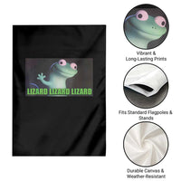 Funny Lizard Lizard Lizard Garden Flag Weirdcore Gecko Meme - Wonder Print Shop
