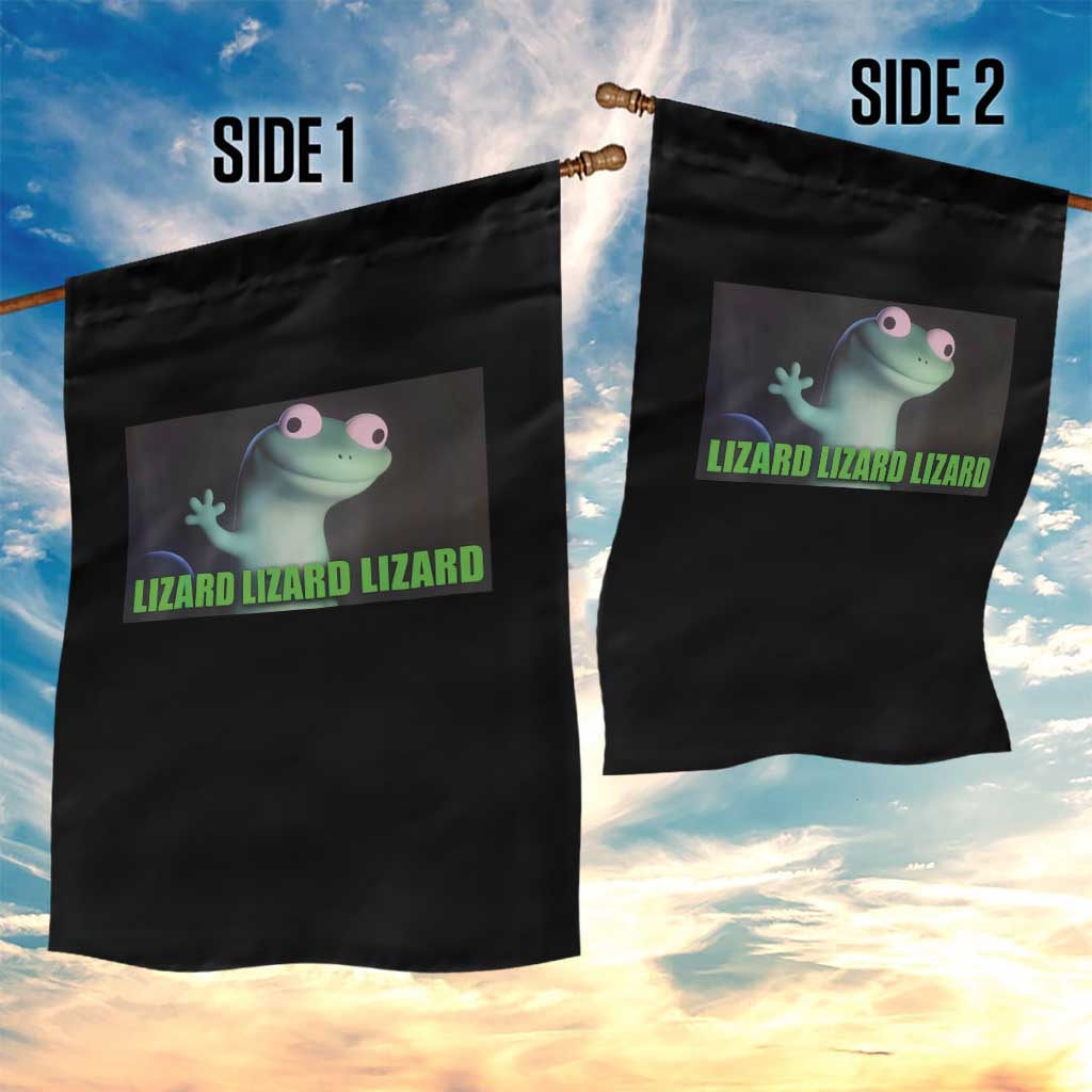 Funny Lizard Lizard Lizard Garden Flag Weirdcore Gecko Meme - Wonder Print Shop