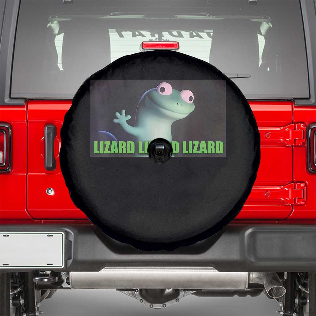 Funny Lizard Lizard Lizard Spare Tire Cover Weirdcore Gecko Meme - Wonder Print Shop