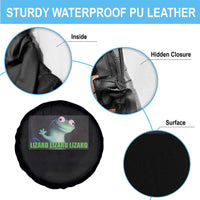 Funny Lizard Lizard Lizard Spare Tire Cover Weirdcore Gecko Meme - Wonder Print Shop
