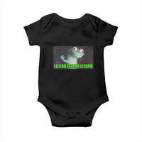 Funny Lizard Lizard Lizard Baby Onesie Weirdcore Gecko Meme - Wonder Print Shop