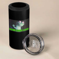 Funny Lizard Lizard Lizard 4 in 1 Can Cooler Tumbler Weirdcore Gecko Meme - Wonder Print Shop