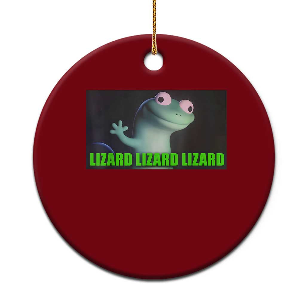 Funny Lizard Lizard Lizard Ceramic Ornament Weirdcore Gecko Meme - Wonder Print Shop