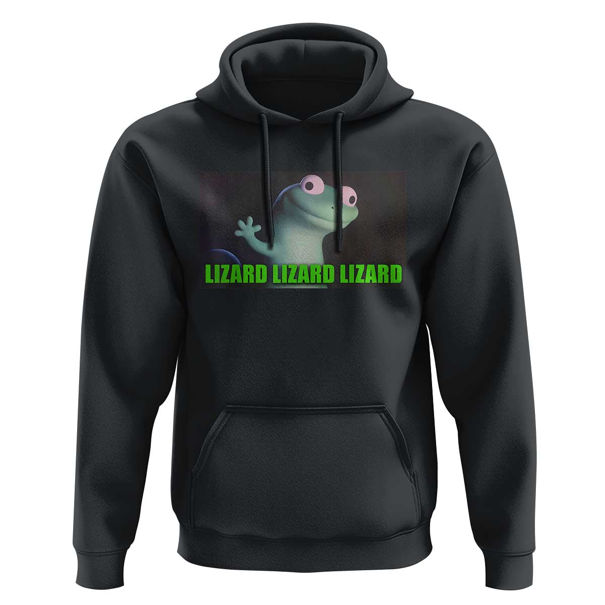 Funny Lizard Lizard Lizard Hoodie Weirdcore Gecko Meme - Wonder Print Shop