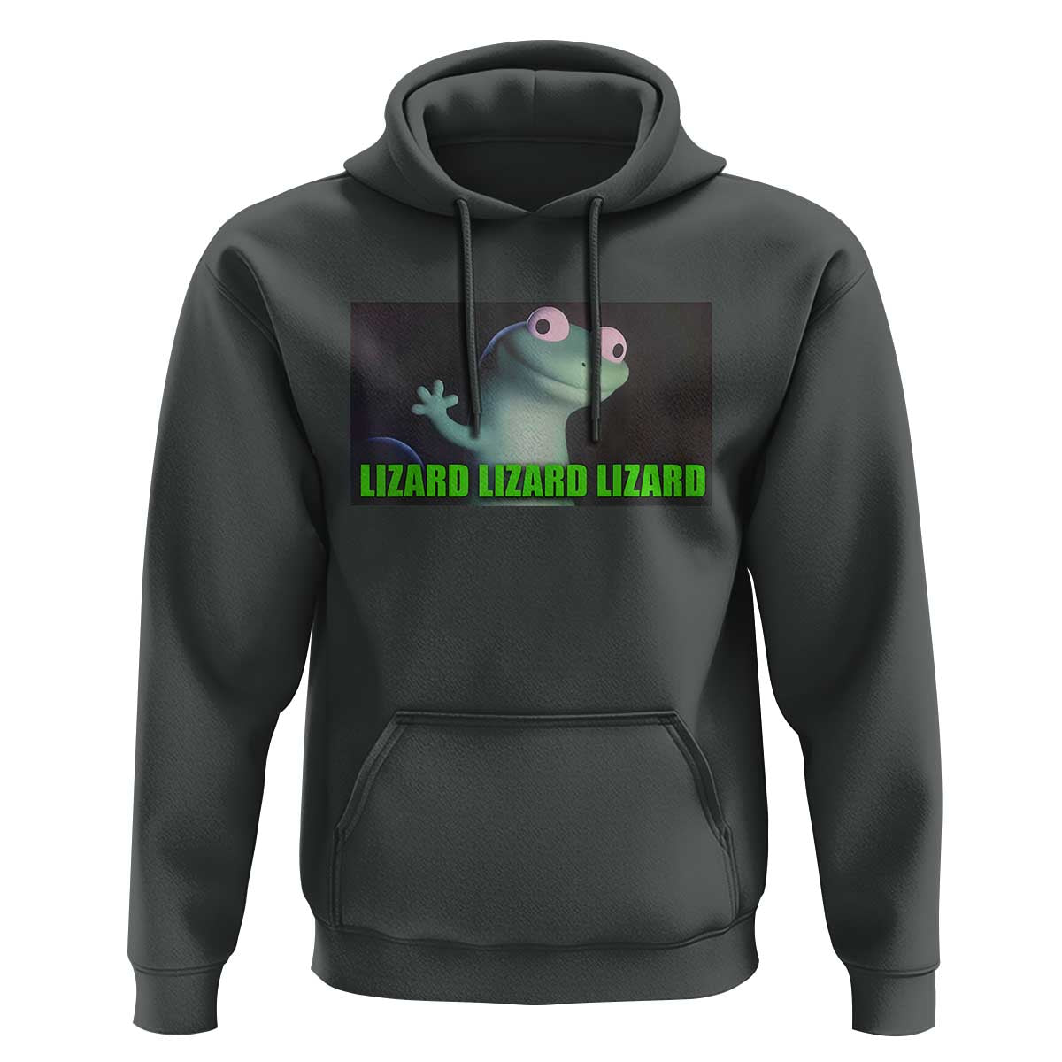 Funny Lizard Lizard Lizard Hoodie Weirdcore Gecko Meme - Wonder Print Shop