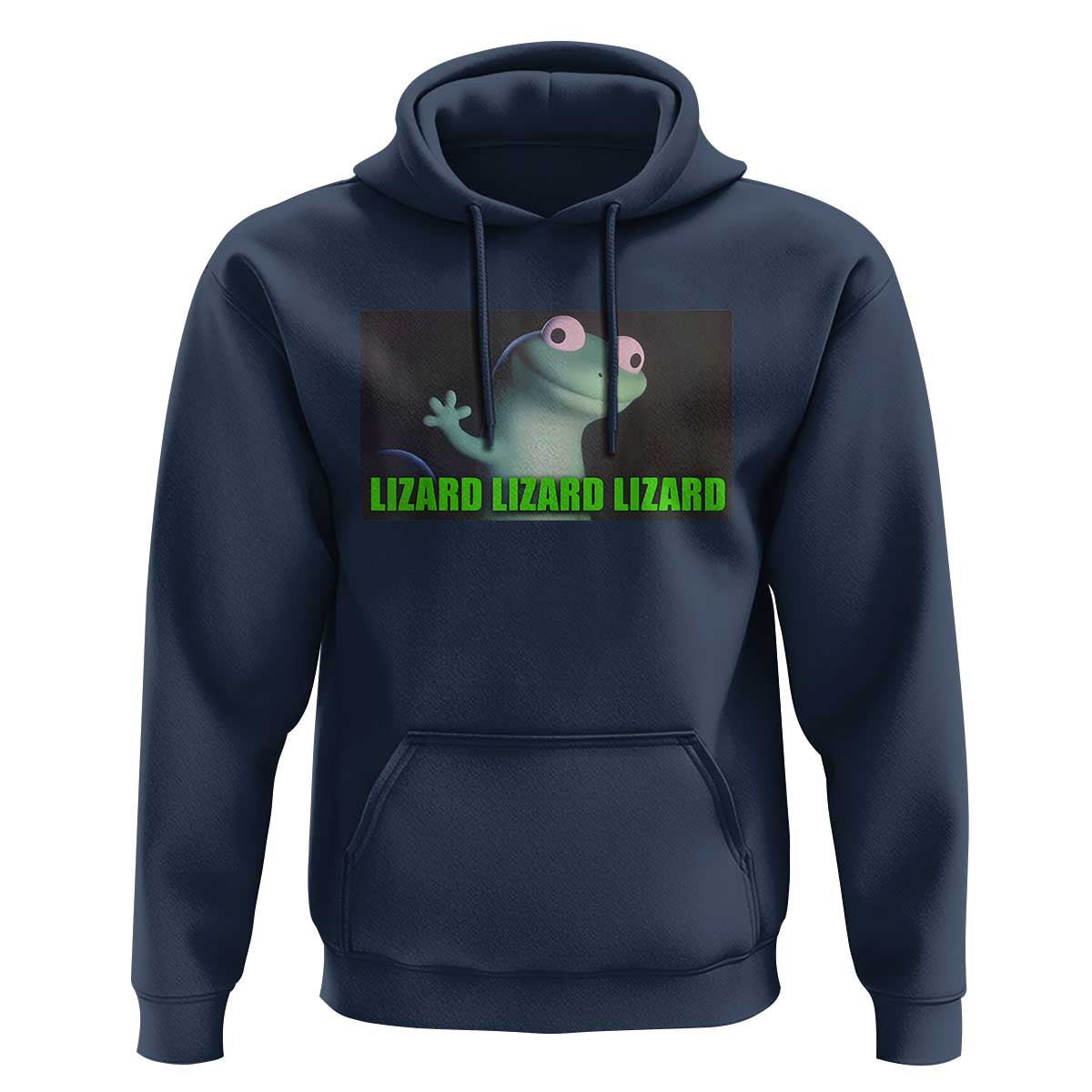 Funny Lizard Lizard Lizard Hoodie Weirdcore Gecko Meme - Wonder Print Shop
